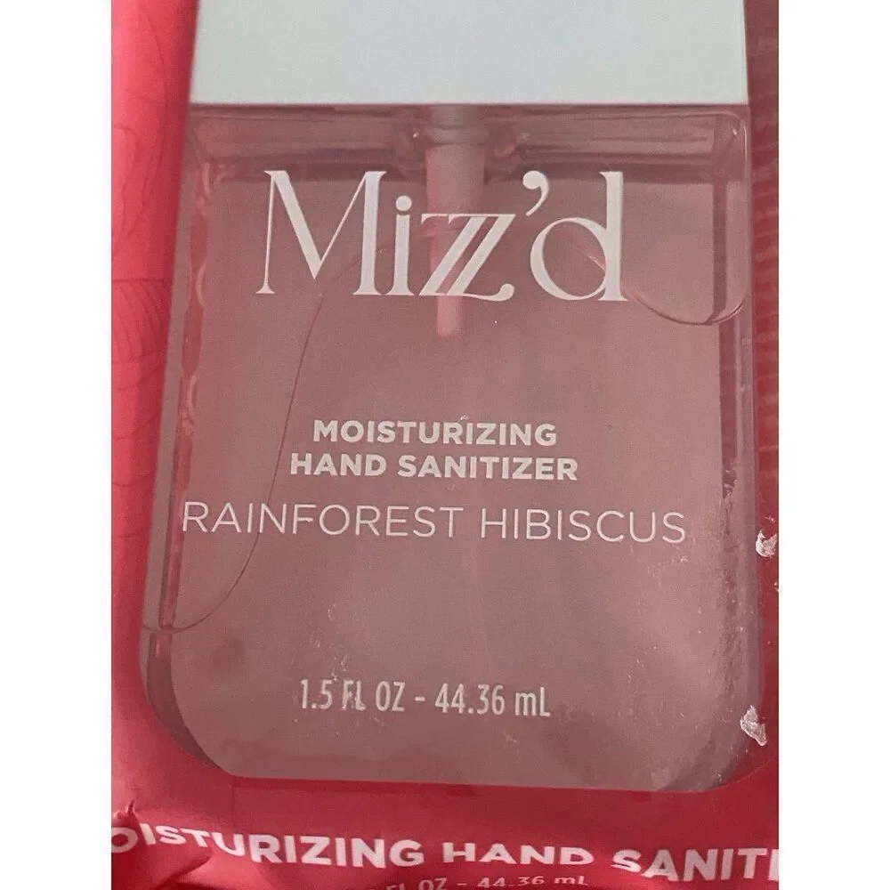 Mizzz’d Scented Hand Sanitizer Spray 1.5 Fl Oz‎ Rainforest Hibiscus Moisturizing